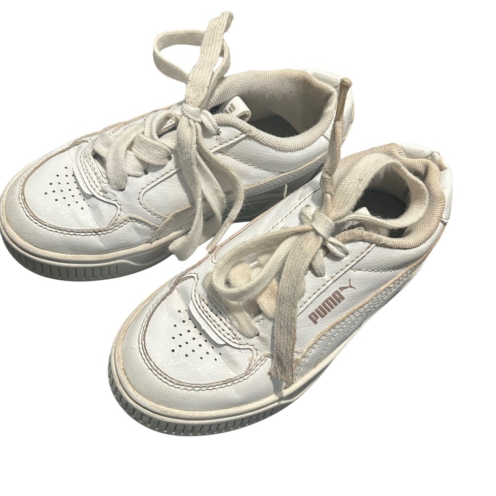 Puma Sneakers‎ Low Top Casual White Shoes Toddler Kids 11.5